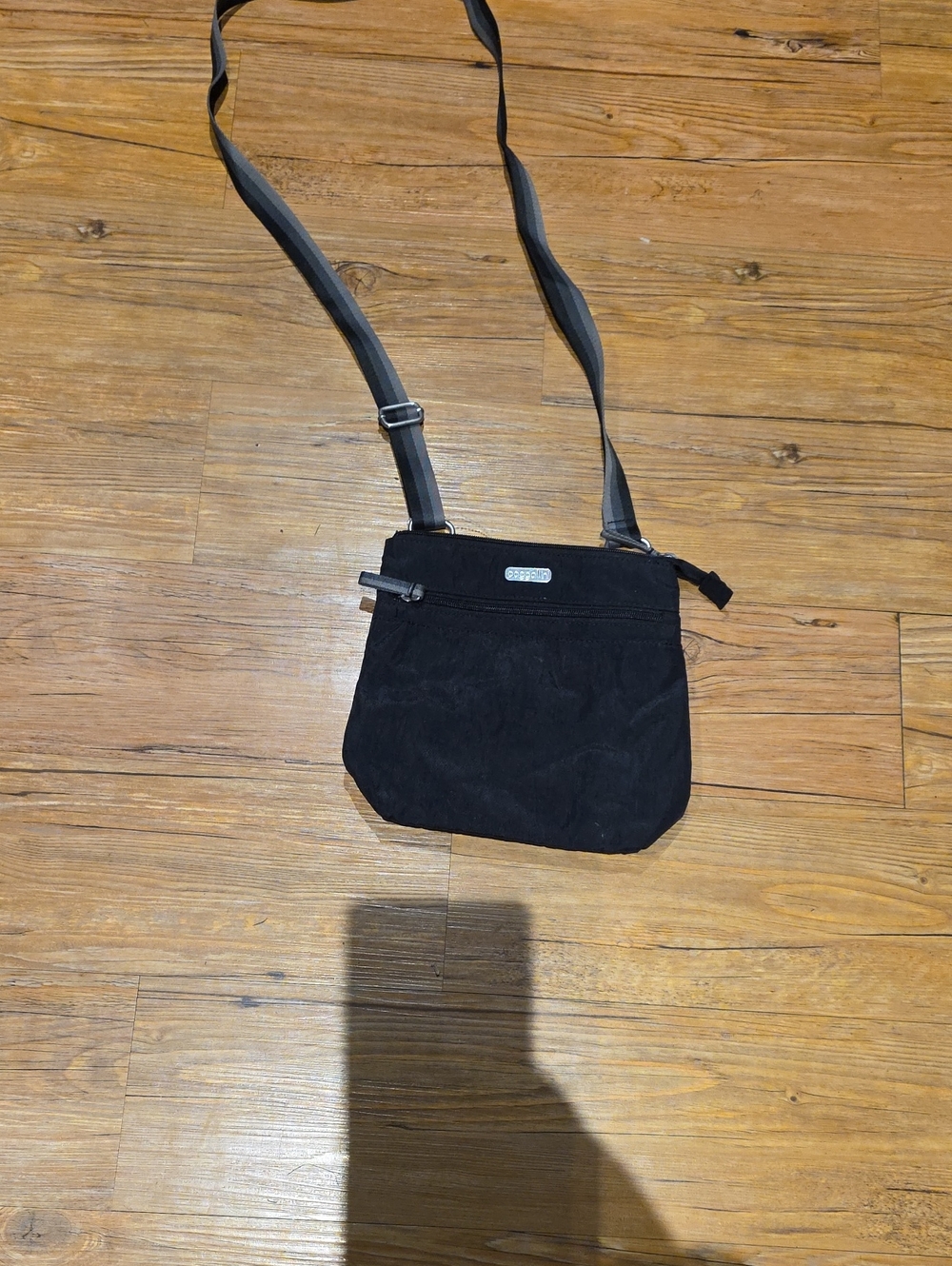 Black Crossbody Shoulder Bag - Casual Everyday Carry